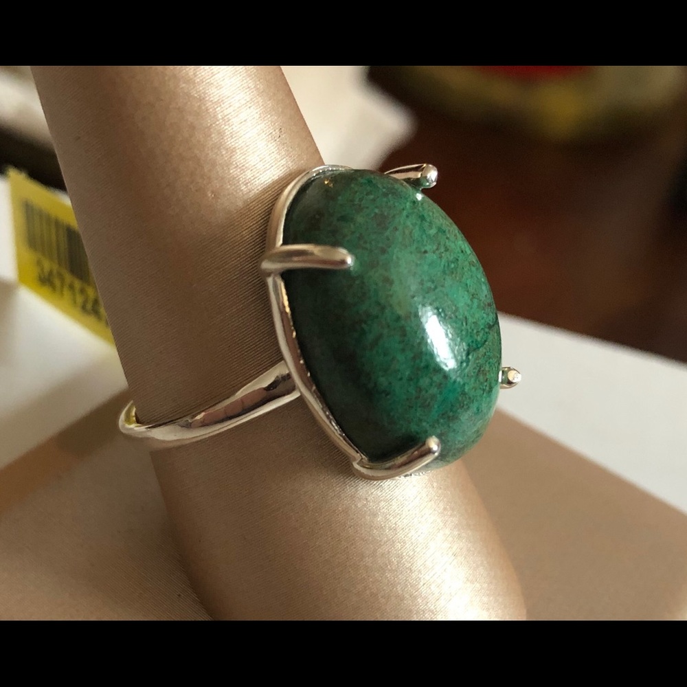 Genuine Aurora Azurite Solitaire - Picture 2 of 3
